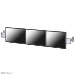 Neomounts by Newstar Wall Mount Toolbar for up to three 10-24" monitor screens - Silver							